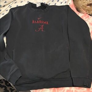 Nike Navy Sweatshirt with Red Embroidery Alabama University Sweat shirt